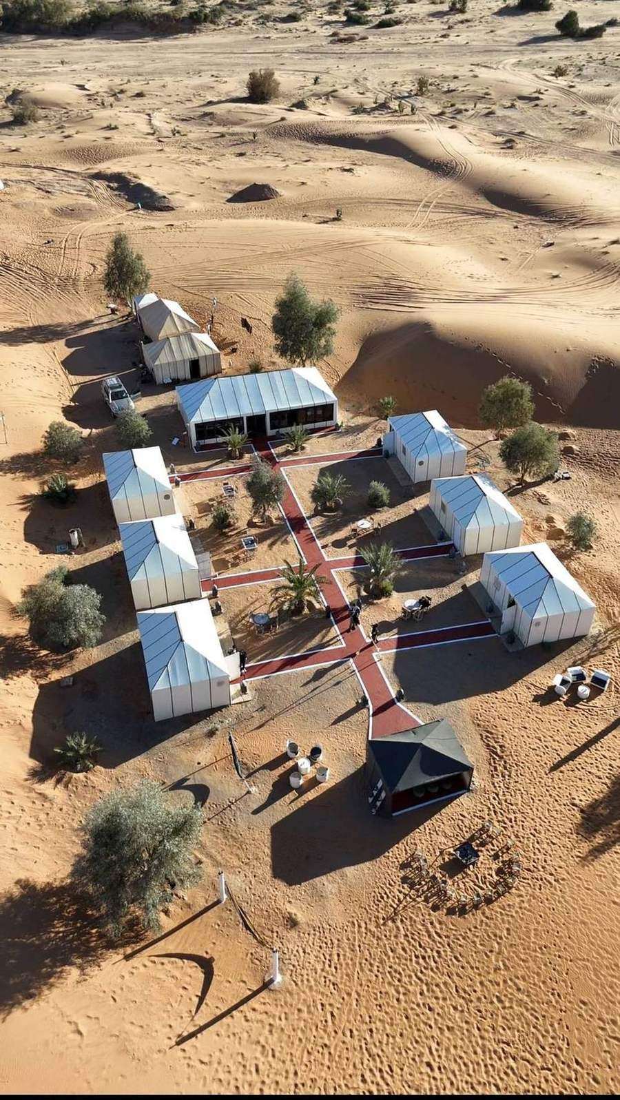 El campamento entre las dunas del Erg Chebbi