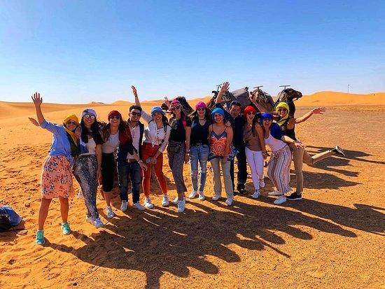 Sulle dune dell'Erg Chebbi